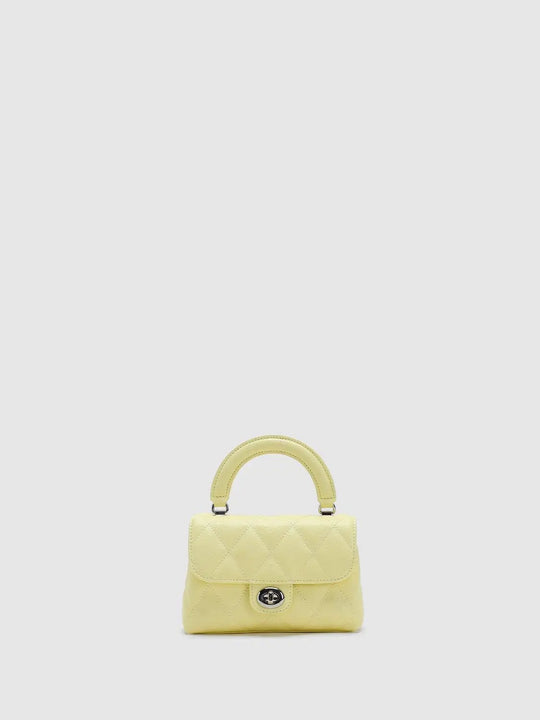 Quilted Faux Leather Handbag