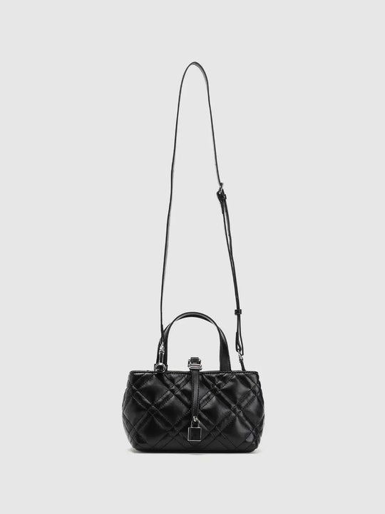 Quilted Crossbody Bag With Top Handle