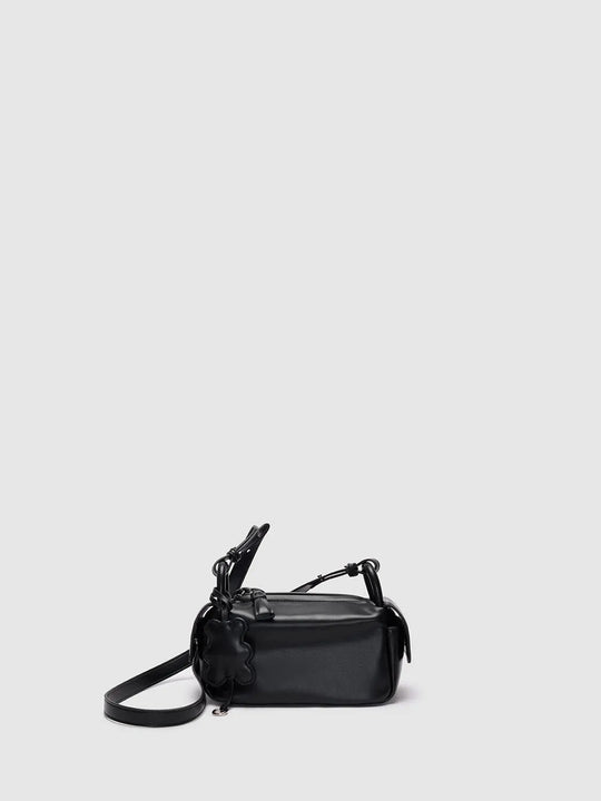 Top Handle Artificial Leather Crossbody Bag