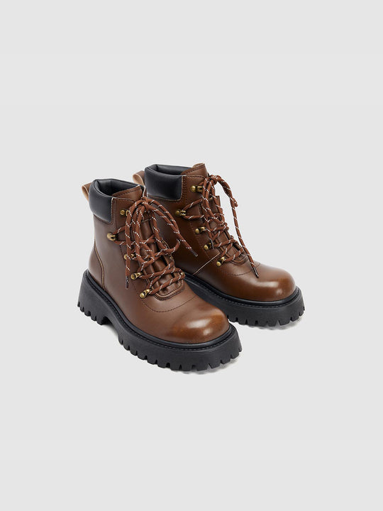 Chunky Lace Up Booties