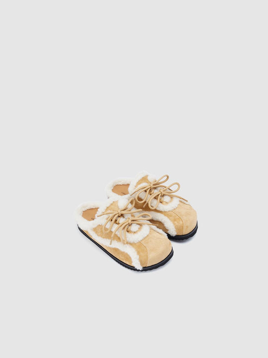 Fleece Sneaker Mules Slippers