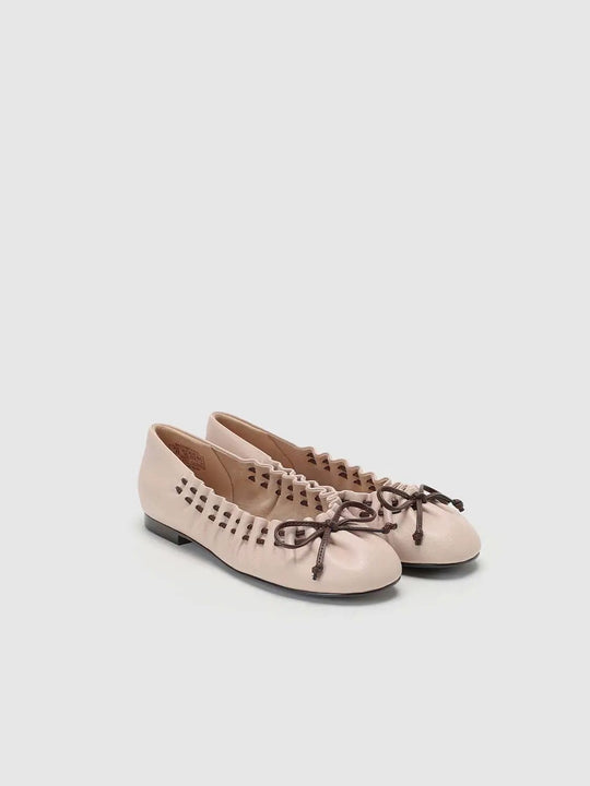 Artificial Leather Perforated Side Cutouts And Lace-Up Closure With Rubber Top Piece Shoes