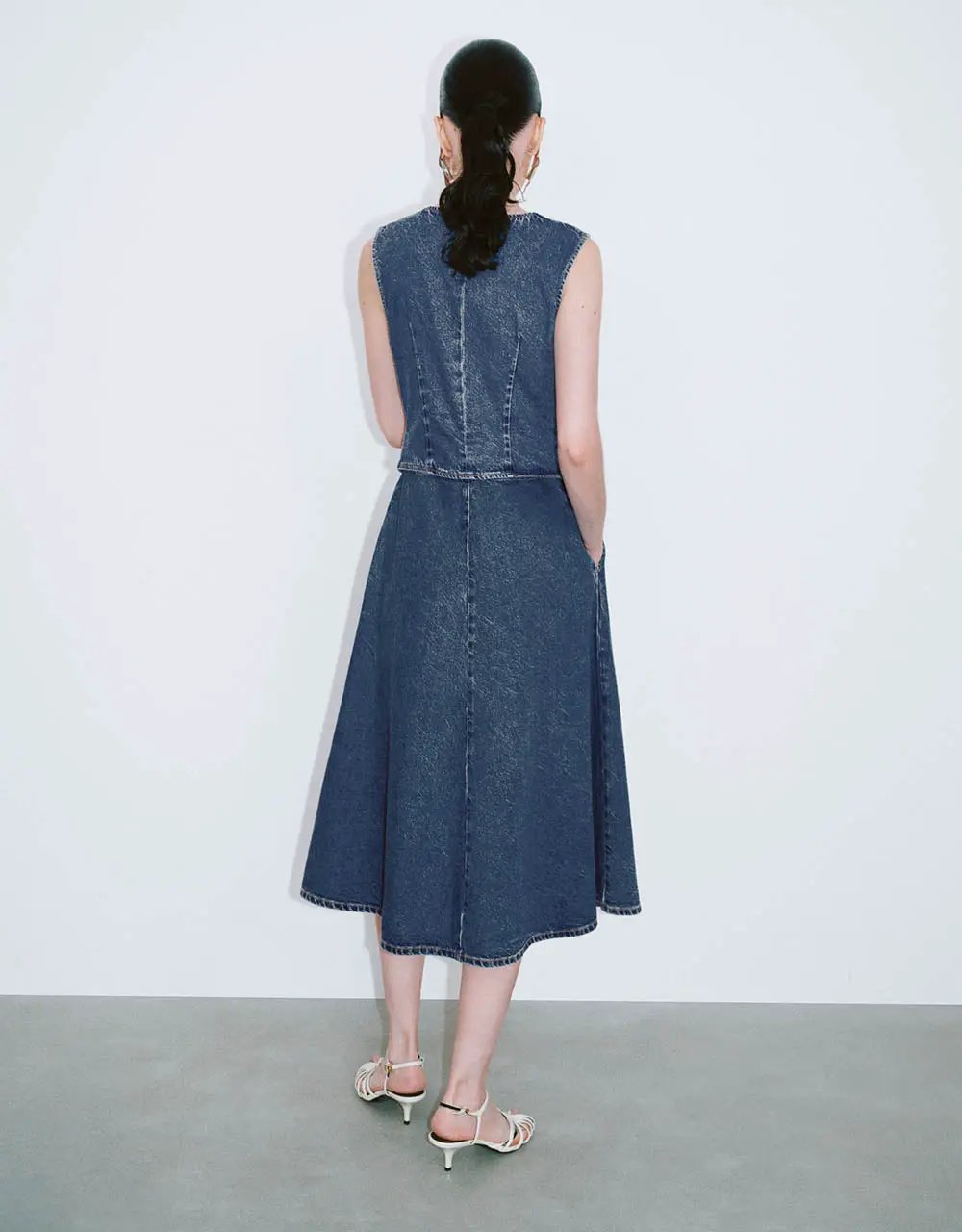 Denim Waistcoat Dresses by Urban Revivo Fashion