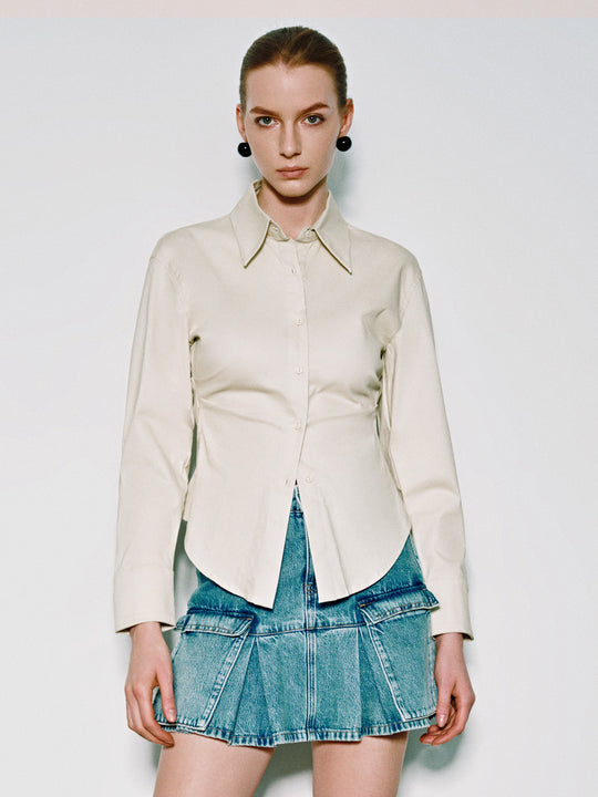 Button Up Straight Shirt