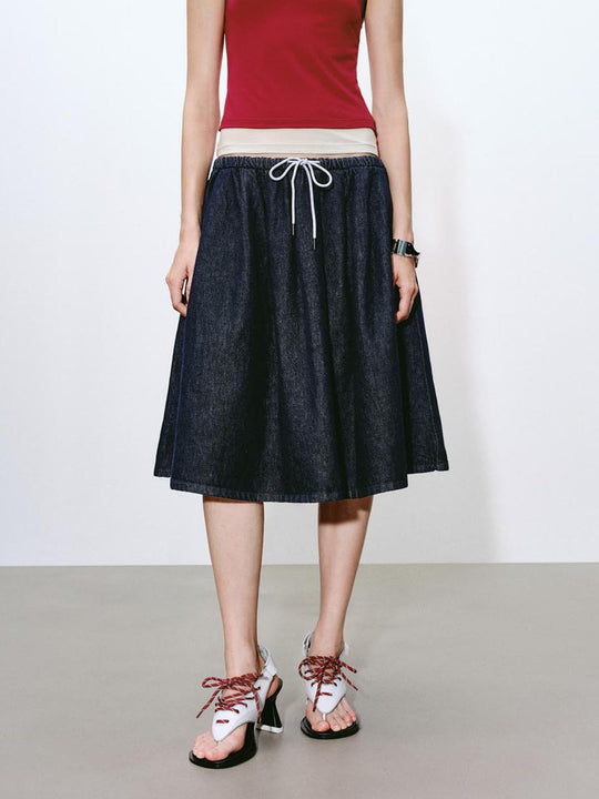Denim-Midirocke