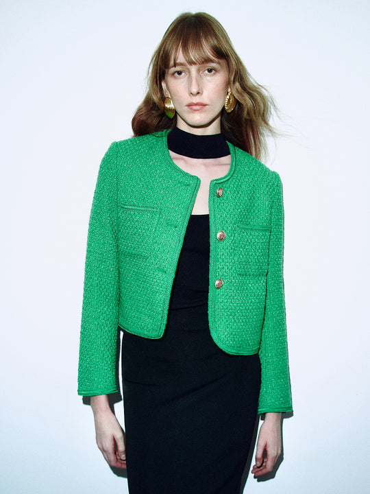 Giacche con tasca a toppa in tweed