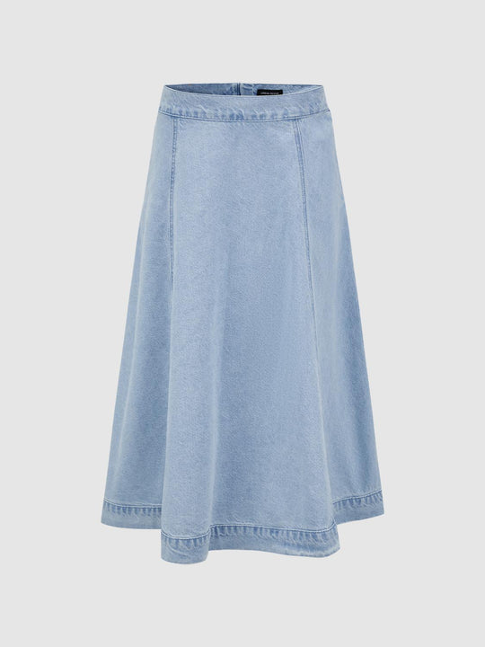 Jupes longues évasées en denim