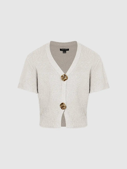 Kurzärmelige Strickcardigans