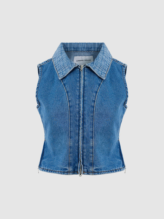 Giacche senza maniche in denim