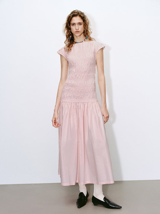 Robes trapèze froncées