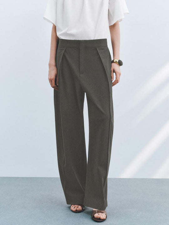 Pantalons à jambes courbées