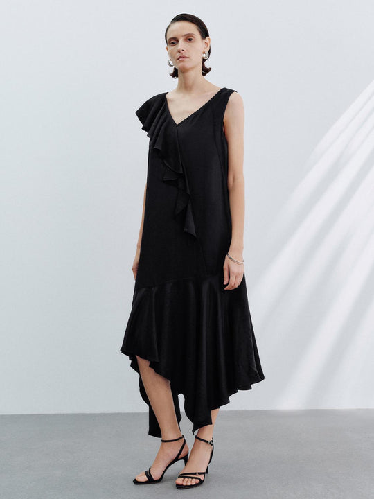 Vestidos línea A con dobladillo irregular