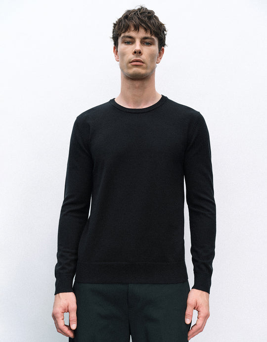 T-shirt girocollo in maglia