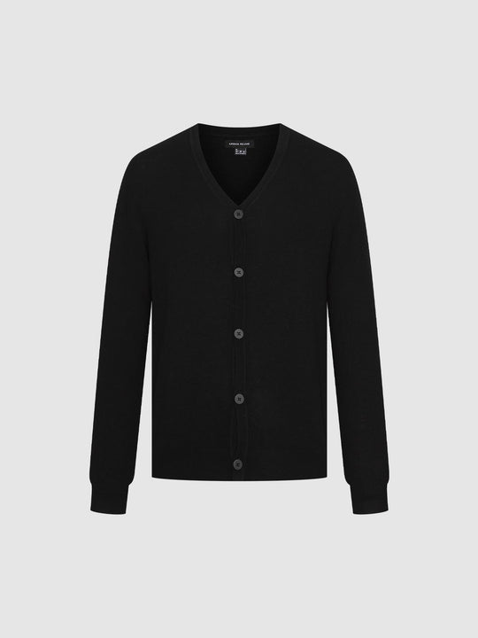 Cárdigan de punto con cuello en V