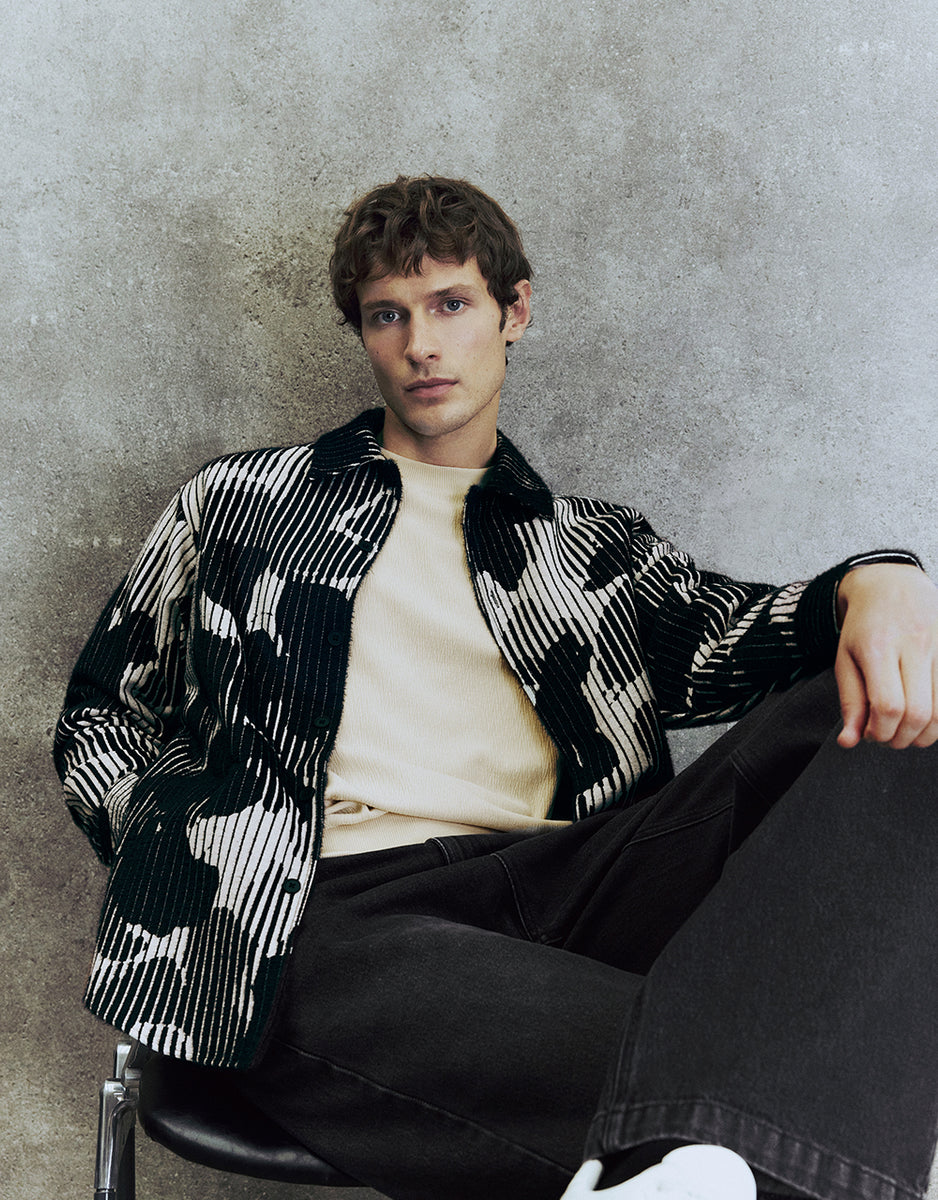 Printed Straight Jacket Urban Revivo