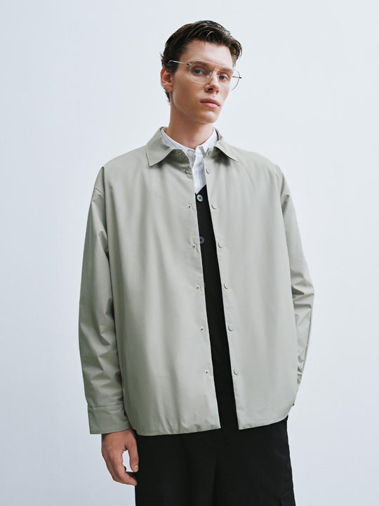 Loose Fit Padded Shirt Jackets