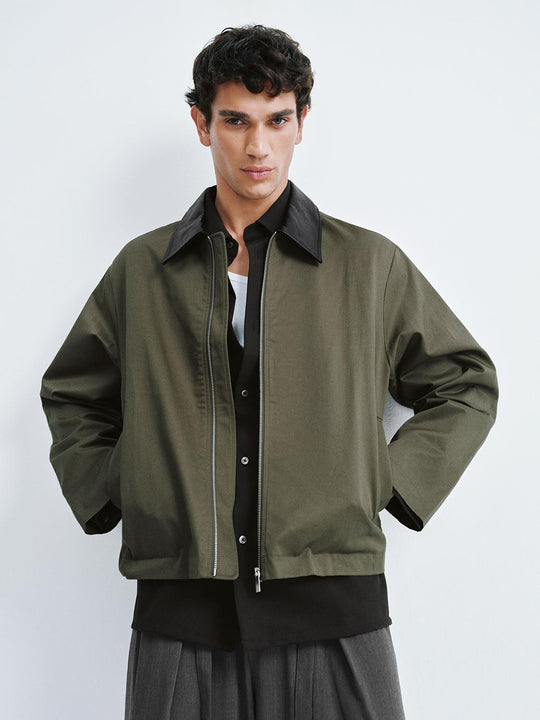 Chaquetas bomber con cuello PU