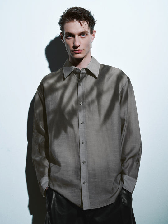 Camicia larga stampata