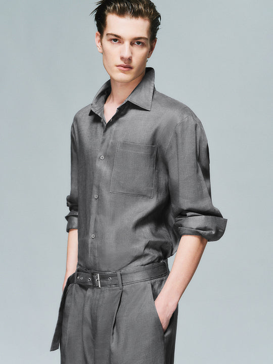 Chemises amples à manches longues