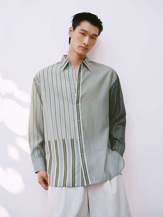 Camisas de Manga Larga Rayadas