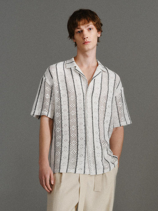 Stripe Short Sleeve Shirts