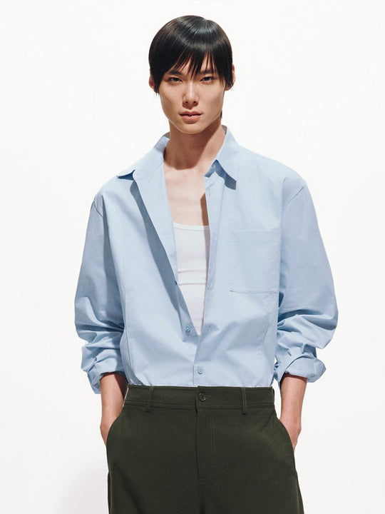 Patch Pocket Loose Fit Shirts