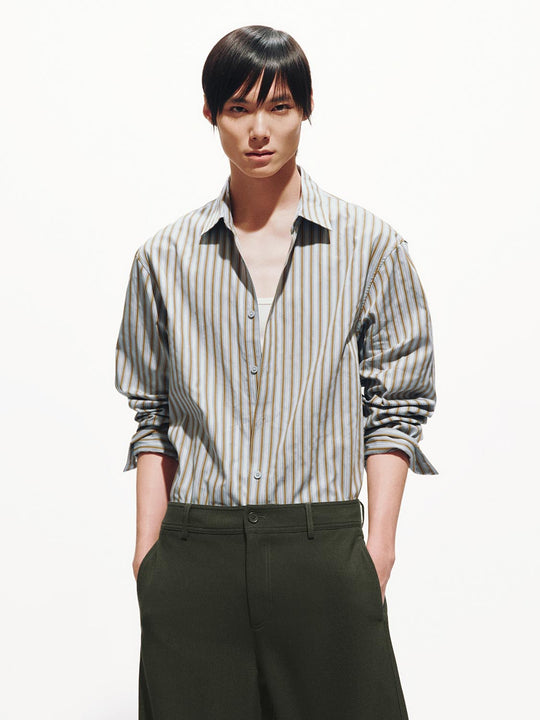 Contrast Striped Shirts