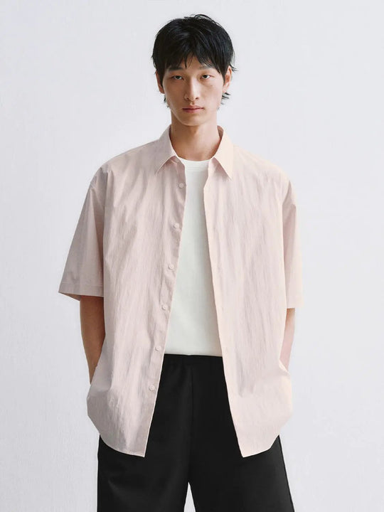 Thin Stretch Fabric Short Sleeve Shirts