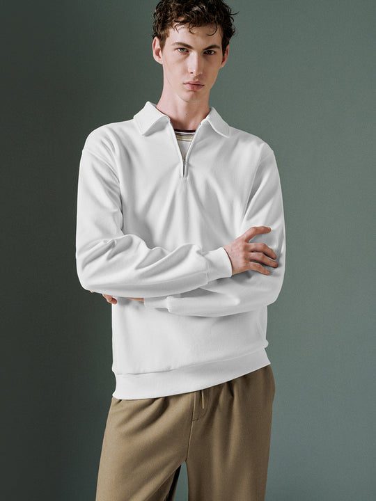 Zip Half Placket Sweatshirts