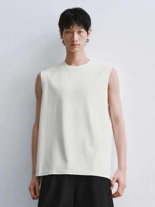 Cotton Blend Medium Stretch Tank Tops