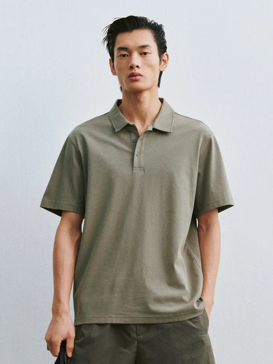 Cotton Blend Medium Stretch Soft Durable Everyday Comfort Polo Shirts