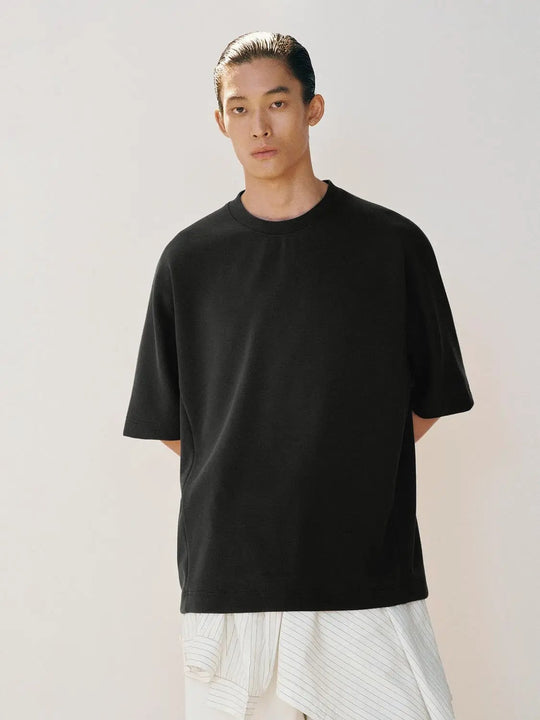 Boxy Oversized Crew Neck Short Sleeve T-shirt