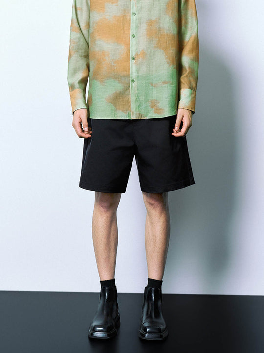 Short ample à taille élastique