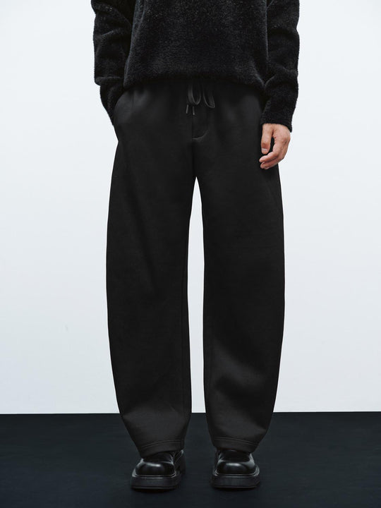 Drawstring Pull On Barrel Leg Pants