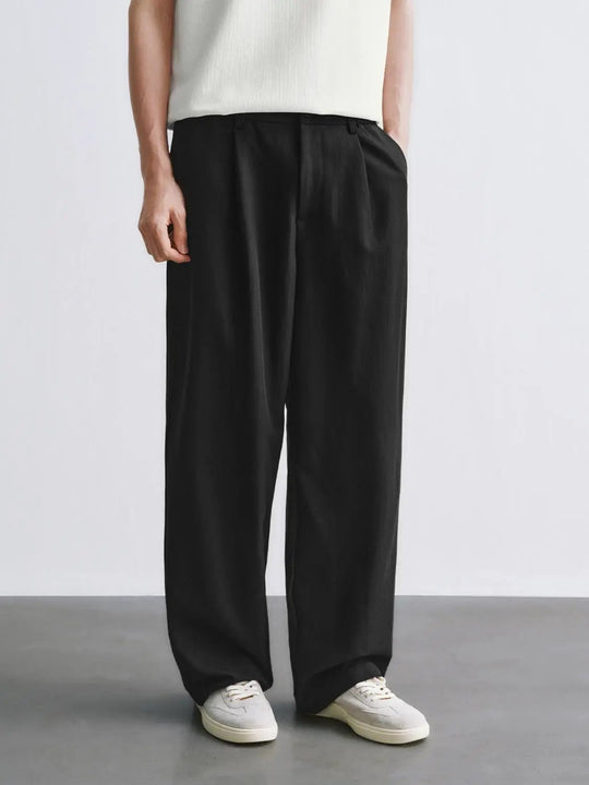 Viscose Non-Stretch Pocketbag Tapered Pants