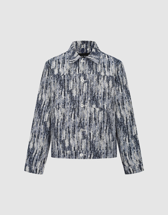 Veste en jean à manches tombantes