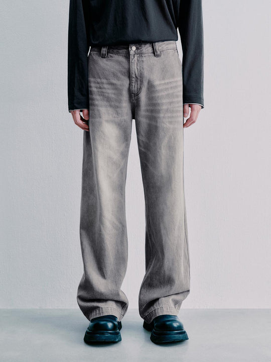 Washed Wide Leg Jeans