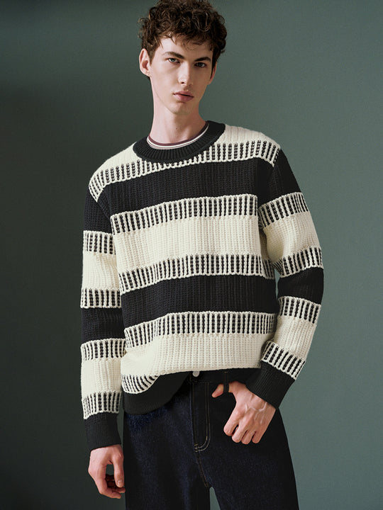 T-shirts en tricot rayés réguliers