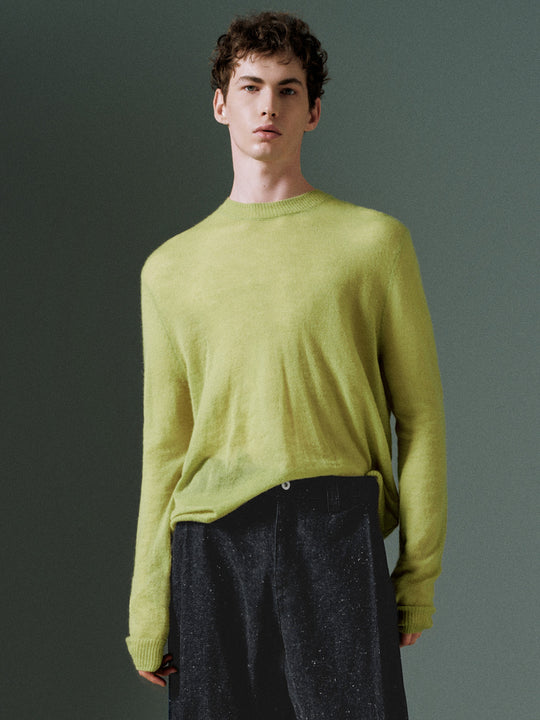 Magliette in maglia girocollo