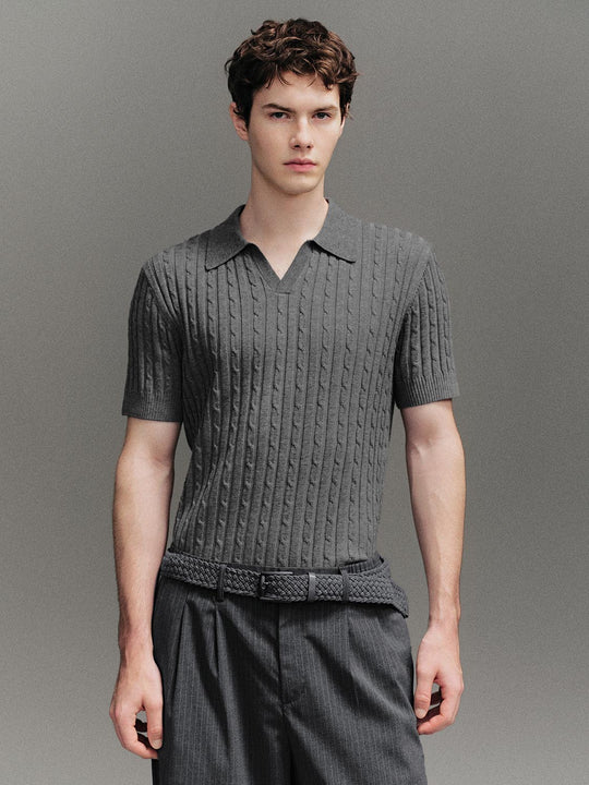 Camisetas de punto acanalado