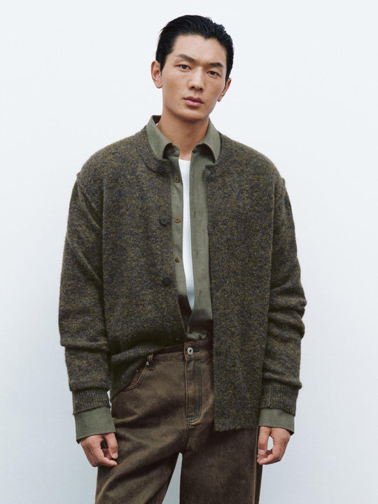 Cardigans tricotés à col rond