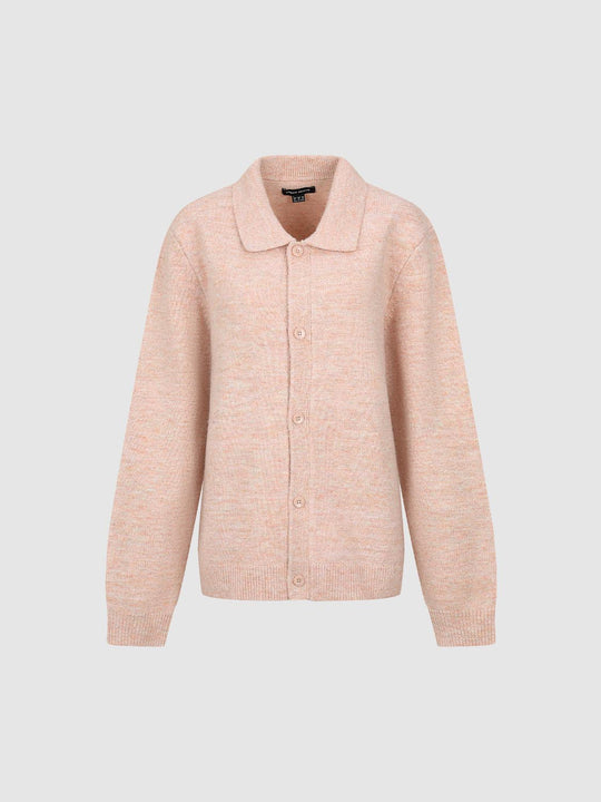 Collared Knitted Cardigans