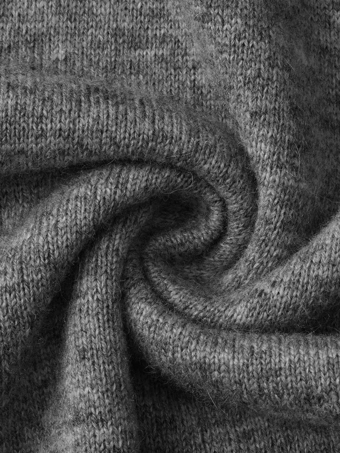 Knit T-Shirt gray knitted fabric—close-up texture detail