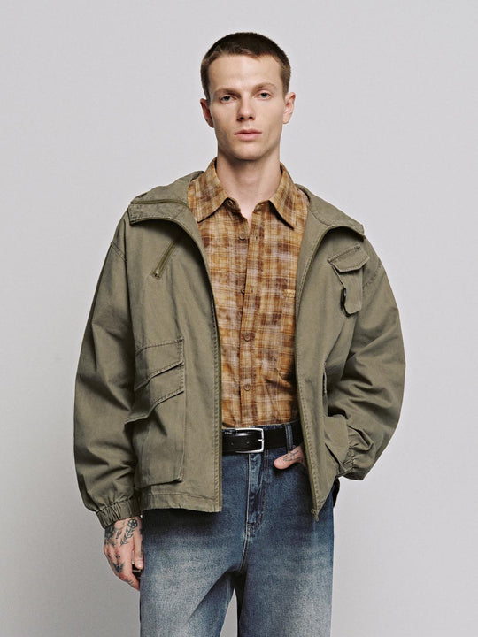 Chaquetas bomber con cordón