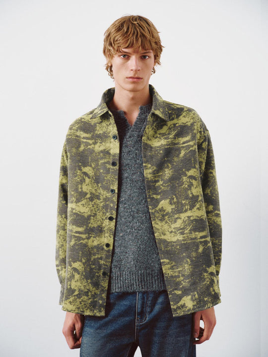 Loose Fit Contrast Printed Shirts