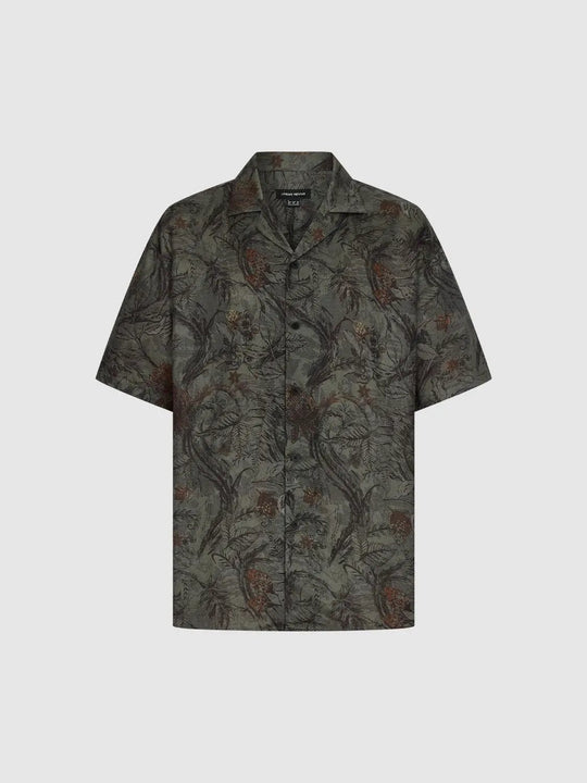 Linen Cotton Breathable Tropical Print Relaxed Fit Vacation Ready Shirts