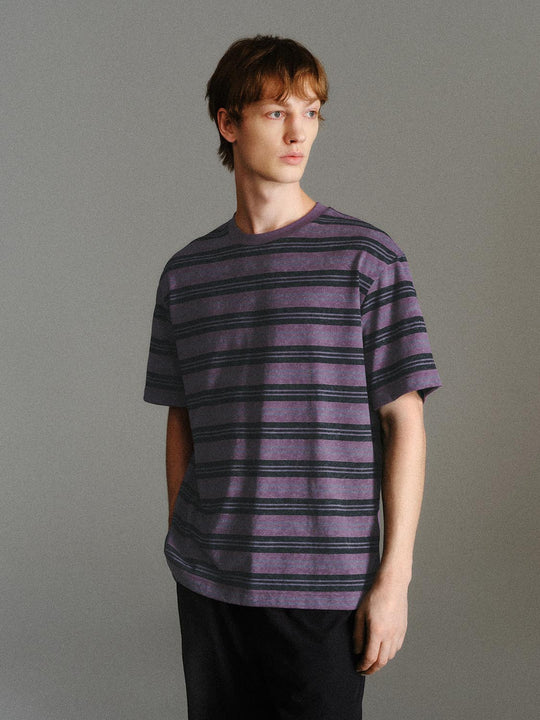 T-shirt a maniche corte a righe