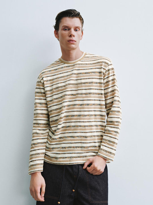 Camisetas de manga larga a rayas