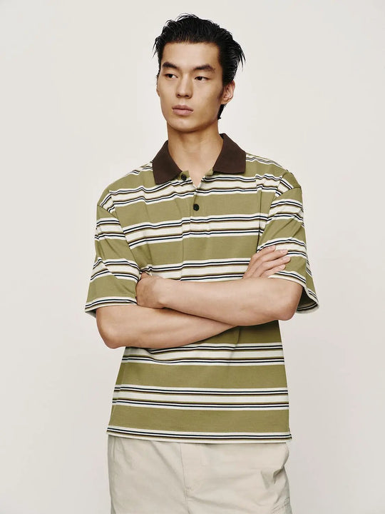 Striped Cotton Polo Shirts