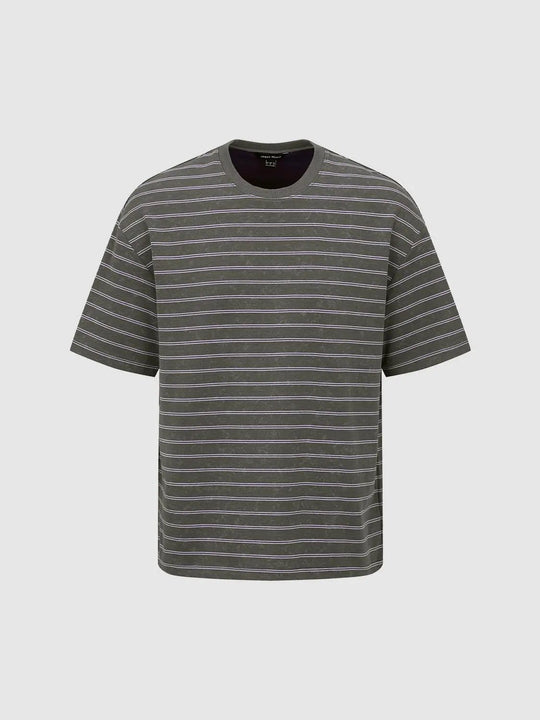 Striped With Medium Stretch Fabric For All Day Comfort T-Shirts